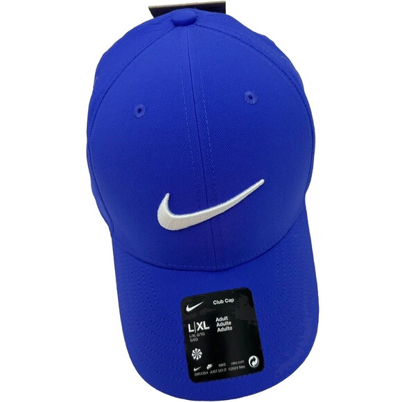 Nike Golf Club Hat Dri Fit Purple/White‎ Swoosh Unisex Flex L/XL Structured Cap - Picture 7 of 14